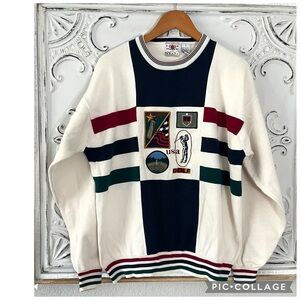 VINTAGE COTTON TRADERS SPORT USA GOLF SOFT SMOOTH KNIT SWEATER
